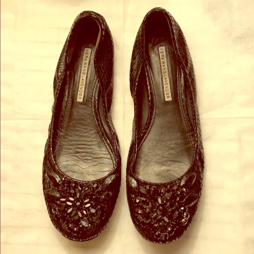 Vera Wang black flats